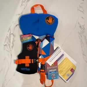 Body Glove Infant USCG Life Jacket Vest, Geo Blue, Less than 30lbs